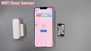 1/2pcs Tuya WiFi Window Door Sensor With Battery Smart Home Security Alarm System Voice Control Via Alexa Google Home Smart