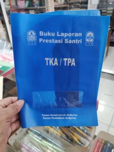 Buku raport TKA/ TPA kuning Raport TK/TP Al Quran Biru atau sampulnya