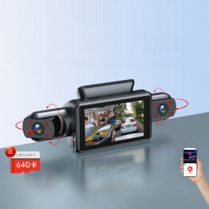 DVT | 3 Cameras 4K Dual Recording Car Dash Cam 24hr Parking Monitor 360 Degree