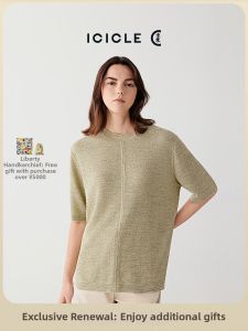 ICICLE | Silk Nylon Circle Yarn Pullover New Spring/Summer Knitwear