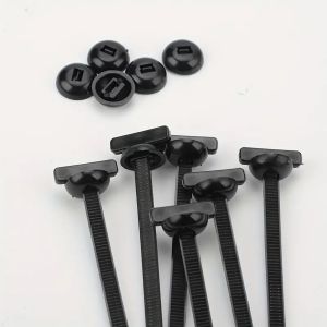 20/50/100pcs Nylon Cable Tie Buckle Self-Locking Zip Ties Holder with Pin And Button Multi-Purpose Cable Tie Tool for Car Repair