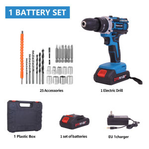 New Electric Impact Drill 25 Torque Settings Brushed Multi-functional 10mm Electric Drill Power Tool for Makita 18V Battery Pin