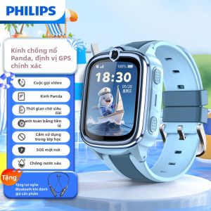 Philips | Đồng Hồ Trẻ Em 4G Gọi Video HD Định Vị Chính Xác Chống Mất Khẩn Cấp SOS Chống Nước Dành Cho Bé Trai Bé Gái Học Sinh