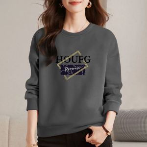 Japanese Style Export Original Sample Womens Clothes Big Sale round Neck Pure Cotton Sweatshirt Fashion All-Match Loose T-shirt Slim Looking Plus Size Tops