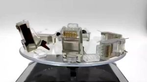 XLL หัวเเลน CAT5e RJ45 หัวเเลนประเภท Shield ป้องกันสัญญาณรบกวน จัมพ์สายแลน RJ45 CAT5E Modular Plug ชุดแพ็ค 10-20-50-100ชิ้น