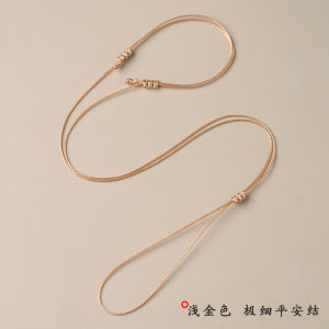 Exquisite Womens Jade Pendant Cord Bracelet Handwoven Silk No-Tie Necklace  out New Fashion Jewelry Accessories