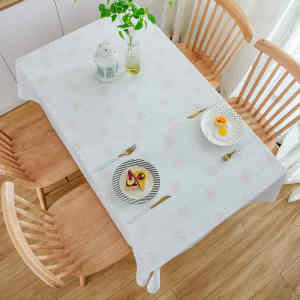 ผ้าคลุมโต๊ะทานอาหารแบบป้องกันน้ำมัน กันน้ำ กันร้อน ไม่ต้องซัก พื้นโต๊ะกาแฟ PVC ทรงสี่เหลี่ยม ผ้าฝ้ายสไตล์ยูโรเปียนแบบทันสมัย