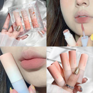 Affordable Natural Angel Girl Lip Mud Set of Three Student Friendly Whiter Lip Glaze Velvet Matte Lipstick Long Lasting Color