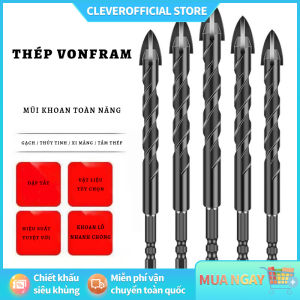 ⚡Miễn Phí Vận Chuyển⚡Mũi khoan đa năng chữ thập khoan bê tông khoan gạch đá không cong vênh không mẻ đầu