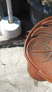 piring buah tanah liat bermotif ukuran jumbo Dapur Kayu