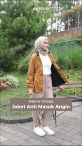 Cotton Inch - Morena Jaket Parka Wanita dengan hoodie (New Ver.)