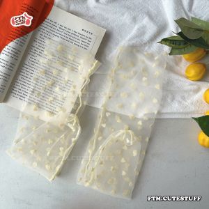 (พร้อมส่ง) ถุงเท้าซีทรูหัวใจรุ่นใหม่! 5สี 💛 🍂ถุงเท้าซีทรู ถุงเท้าวินเทจ