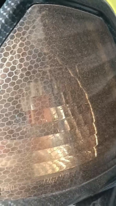 Sticker Lampu Transparan Hybrid Honeycomb Hexagonal Sarang Tawon Laser lebar 30cm / Setengah Meter bisa cod