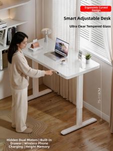 Flexispot | Electric Lifting Arc-shaped Glass Desk