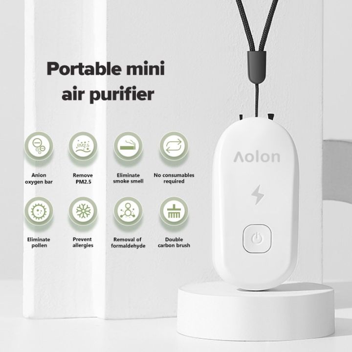 [🇲🇾Ready Stock] Aolon M3 Air Purifier Necklace Generating 100mil ve