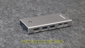 Blueendless | Blueendless M2 Sata/NVMe SSD Enclosure USB C Hub Laptop Docking Station 4K 60Hz HDMI-Com USB3.2 10Gbps PD100W SD/TF SSD Case