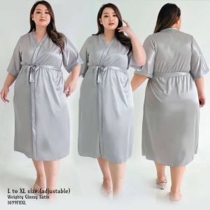 Baju tidur wanita dewasa piyama kimono outer sleeping robe model terbaru pakaian tidur busana spesial size L XL.