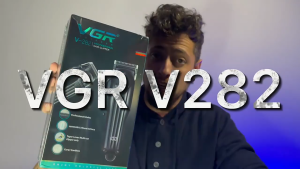 VGR V-282 new mens special electric cutting liquid crystal display engraving electric razor oil hair clipper 6500RPM Long battery life