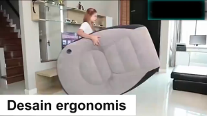 【FREE POMPA】Air Sofa Portable Inflatable Dengan Pompa Dan Sandaran Kaki Sofa Santai Angin Intime