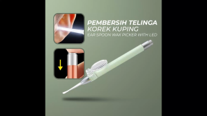 E-Life Alat Pembersih Telinga Korek Kuping Lampu LED Kaca Pembesar