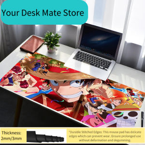 Bandai | Mouse Pad PC Non Slip Rubber HD Mousepad Laptop Gamer Cabinet Keyboard Pad One Piece Luffy Office Computer Gaming Desk Mouse Mat