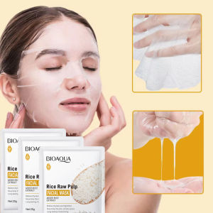 Rice Raw Pulp Facial Masks for Pore Refining Glass Skin Moisturizing Firming Hydrating Face Mask Sheets Mask Korean Skin Care