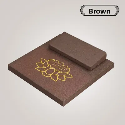 Thickened Coconut Fiber Meditation Pad Zazen Sitting Cushion Buddhist Prayer Mat Foldable Home Use Floor Mat Zen Decor