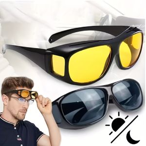 Night Vision Driving Glasses Anti Glare Mens and Womens High-definition Day Night Dual-use Sports Glasses