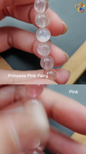 Collection Ceiling Grade Rare Princess Pink Fairy Emeralds Lepidolite Bracelet