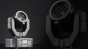 SayaMart 200W Adjustable Focus Moving Head Beam Light with DMX Control 15 Gobo Prism Rainbow Effect for DJ Party Disco Wedding High-Quality Stage Lighting