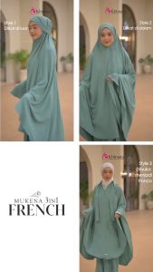 MUKENA FRENCH 3in1 CRINKLE AIRFLOW PREMIUM | MUKENA LESTARI WANITA JUMBO | MUKENA DEWASA TERBARU POLOS ANISA JUMBO |