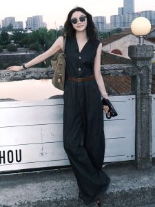 SHANGSHA | Cold-Hearted Debutante Style Elegant Dungarees