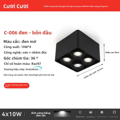 Smile | Đèn LED Âm Trần Hình Vuông Đèn Chiếu Sáng