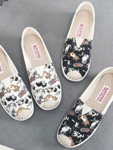 New 2025 Womens Canvas Shoes Old Beijing Cloth Shoes Anti-slip Soft Bottom Fisherman Shoes Middle-aged And Elderly Single Shoes