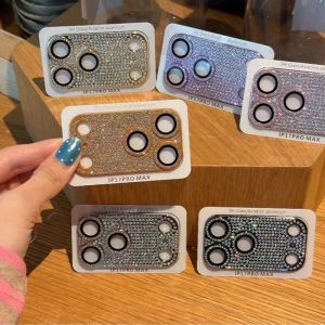 1Set Matte Diamonds Protective Film For iPhone 17 Pro Max 17 Pro Full Coverage Ultra-Thin Camera Lens Protector Drop Metal Frame