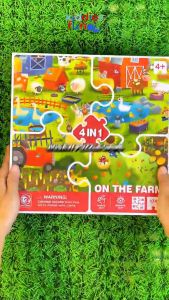 Mainan Puzzle Edukasi Anak | Jigsaw Puzzle 4 in 1 Ocean Explorers | Magnetic Puzzles for Kids