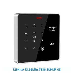 TF886 นิ้ว Rfid 125 Khz + 13.56 Mhz Standalone Access Controler Master Card Nfc ประตูไฟฟ้าปุ่มกดกลางแจ้ง IP67
