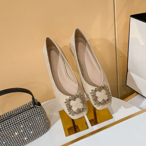 MIFEI | Coarse Heel Medium Heel Womens Low-cut Shoes