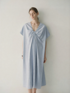 INSIS FEMME | Silk Design Short Sleeve Dress