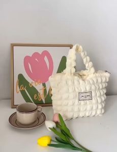 LUCIA TOP HANDLE BAG IMPORT / TAS MINI PUFFY KOREAN / PUFFY BAG TRENDING FASHION / TAS EMPUK PILLOW WANITA