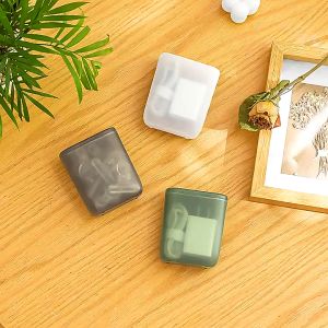 Portable Data Cable Headset Dust-proof Storage Box Simple Mobile Phone Data Line Plug Case with Cover Travel Organizer