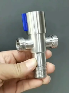 SUS304 Stainless Steel one Way 1/2" Angle Valve For Toilet Bidet Faucet With Ring Cover For Faucet Toile