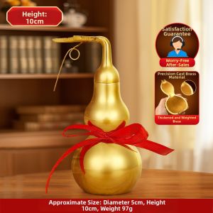 Ji Shanyuan | Lucky Eight Trigram Brass Gourd Ornament Large