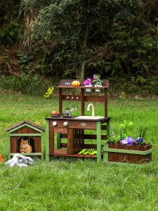 YOULEBI | Interactive Simulation Kitchen Playset Wooden