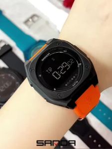 SANDA New 6303 Student Digital Electronic Watch Sports Multi functional Waterproof Colorful LED Mens Electronic Watch