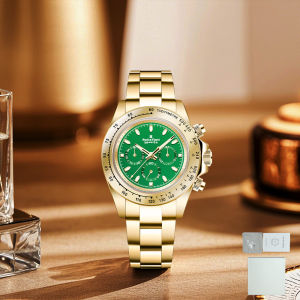 Đồng Hồ Cơ Tự Động Nam Timi Luxury Mặt Kính Sapphire Dây Thép Không Gỉ Quà Tặng Doanh Nhân Kèm Hộp Chức Năng Chronograph Chống Sốc