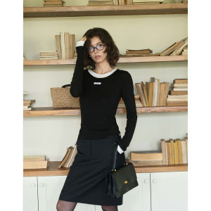 SHEITAOZI | Trendy Intellectual Style Slim Fit versatile Wool Skirt