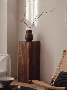 Zen Style Wooden Side Table