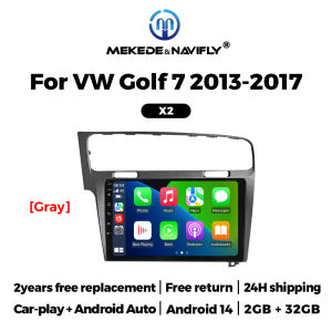 MEKEDE Android 14 Car Radio CarPlay GPS For Volkswagen Golf 7 MK7 GTI 2013 - 2017 Multimedia Player Intelligent Car Audio System