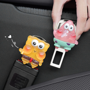 Đồ Trang Trí Dễ Thương Bằng Bọt Biển Nhỏ Ngôi Sao Mở Rộng Dây an Toàn Xe Hơi Phụ Kiện Cố Định Hàng Ghế Sau Của Auto Sky